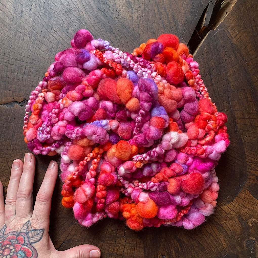 Le temps des fraises- Jumbo boucle Art yarn