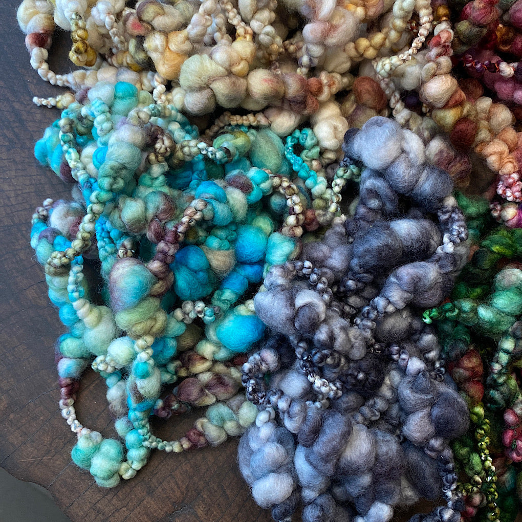 Large lot of mini art yarn - weaver kit