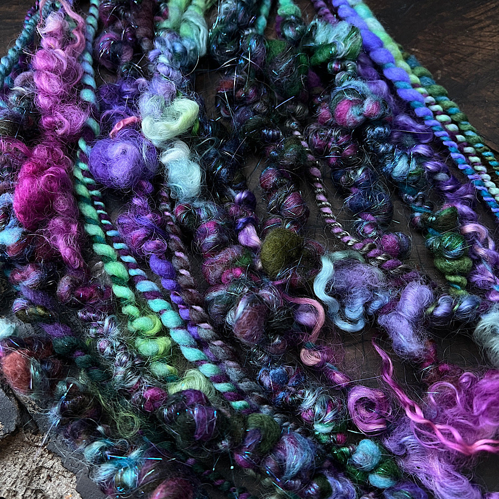 Mermaid curls art yarn