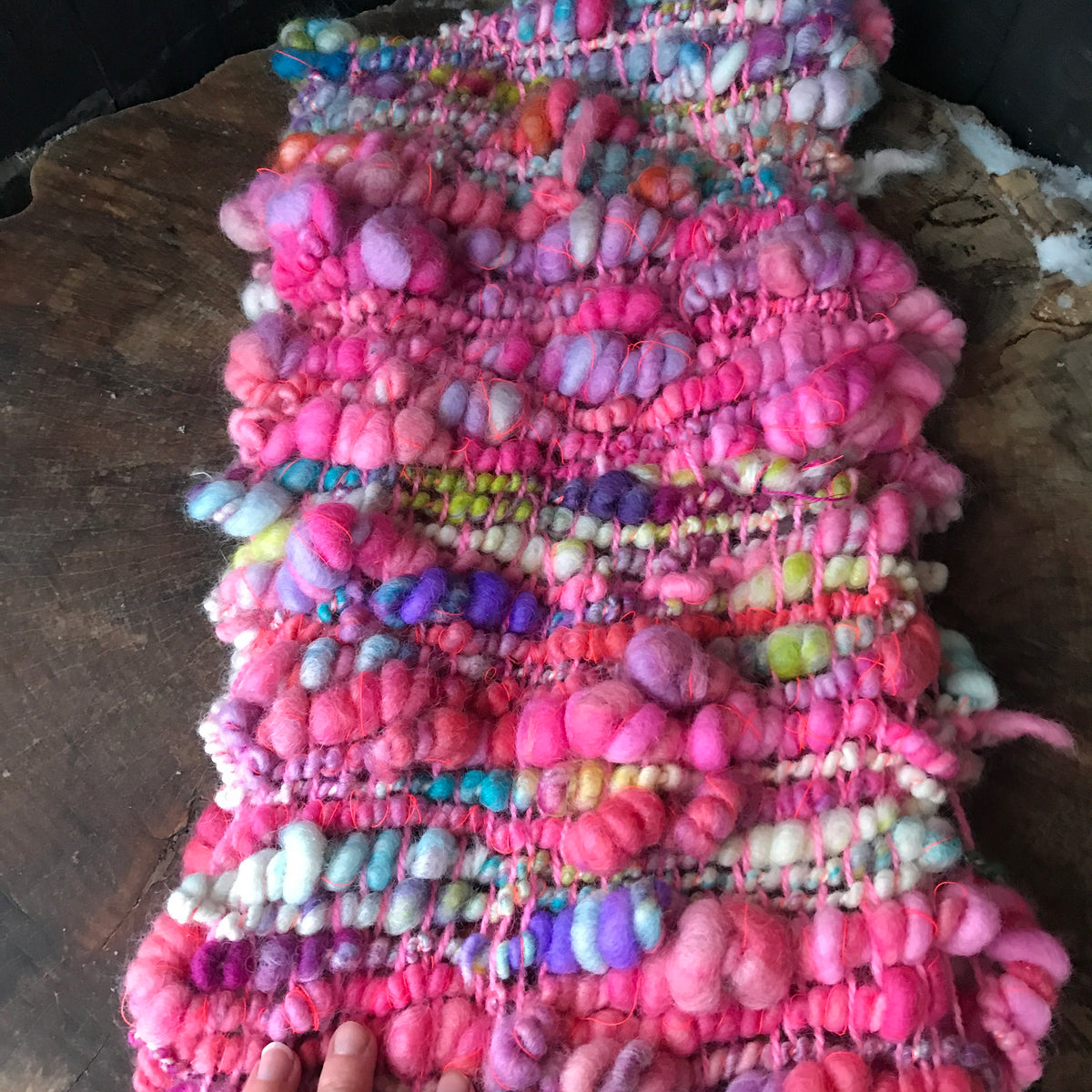 Rainbow scarf wool alpaca- Foulard arc-en-ciel  laine alpaga - Mynoush