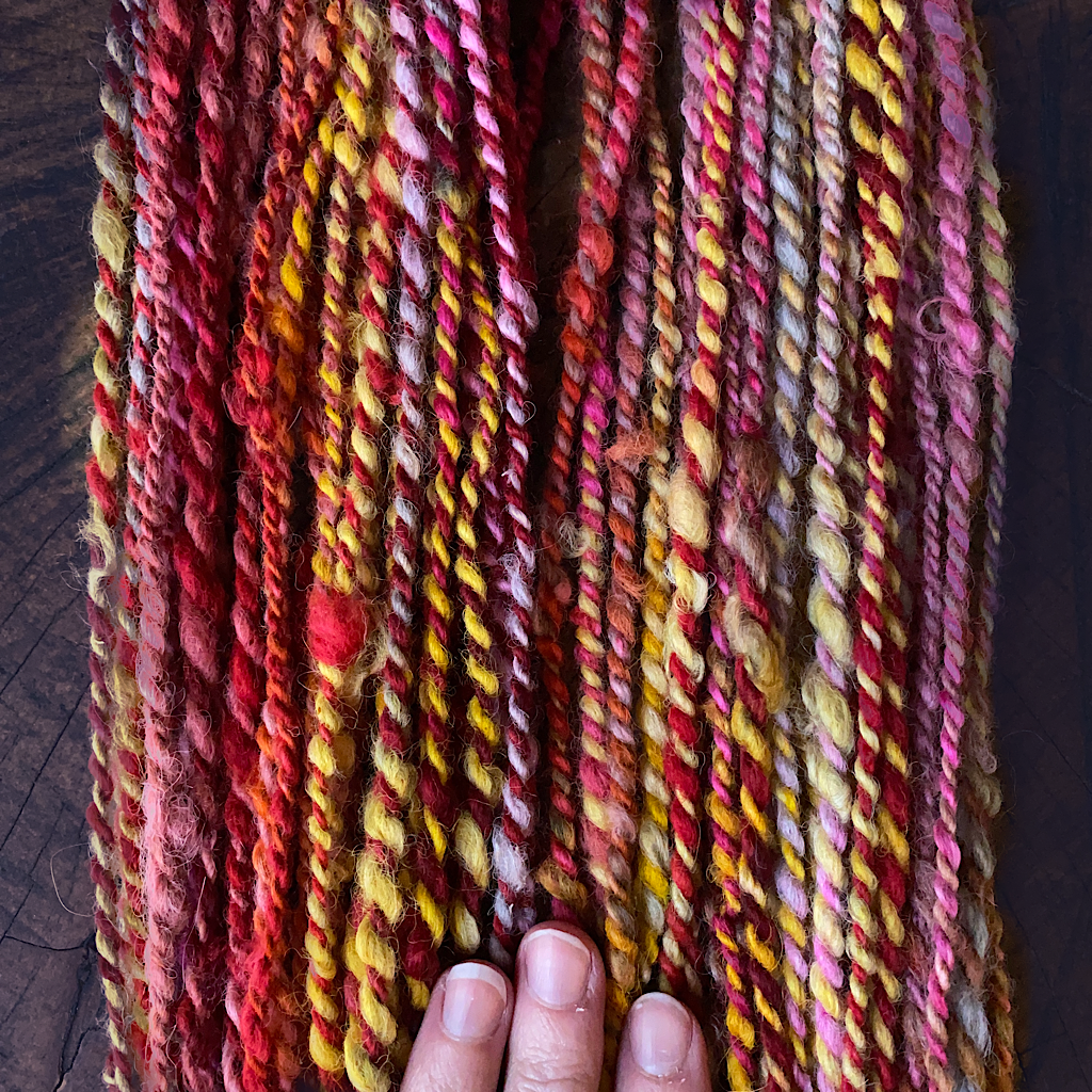 Hand spun alpaca yarn 9