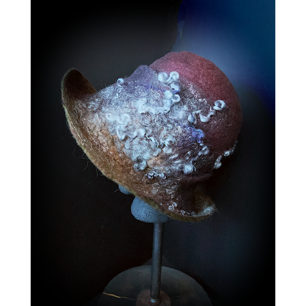 Felted cloche hat- 24”