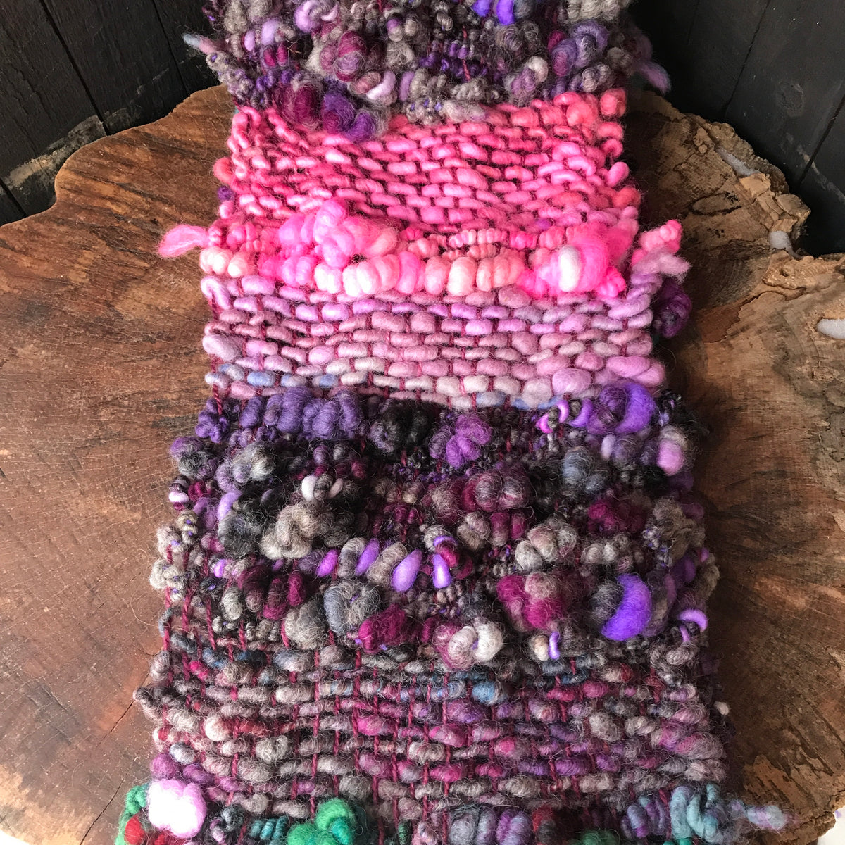 Dark rainbow scarf Foulard charcoal rainbow - Mynoush