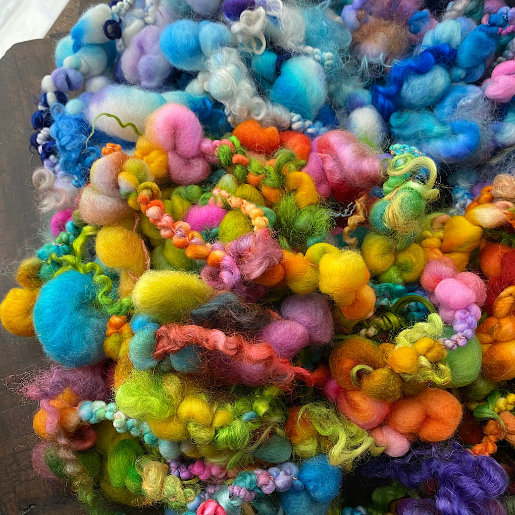 Large lots of mini art yarn - weaver kit