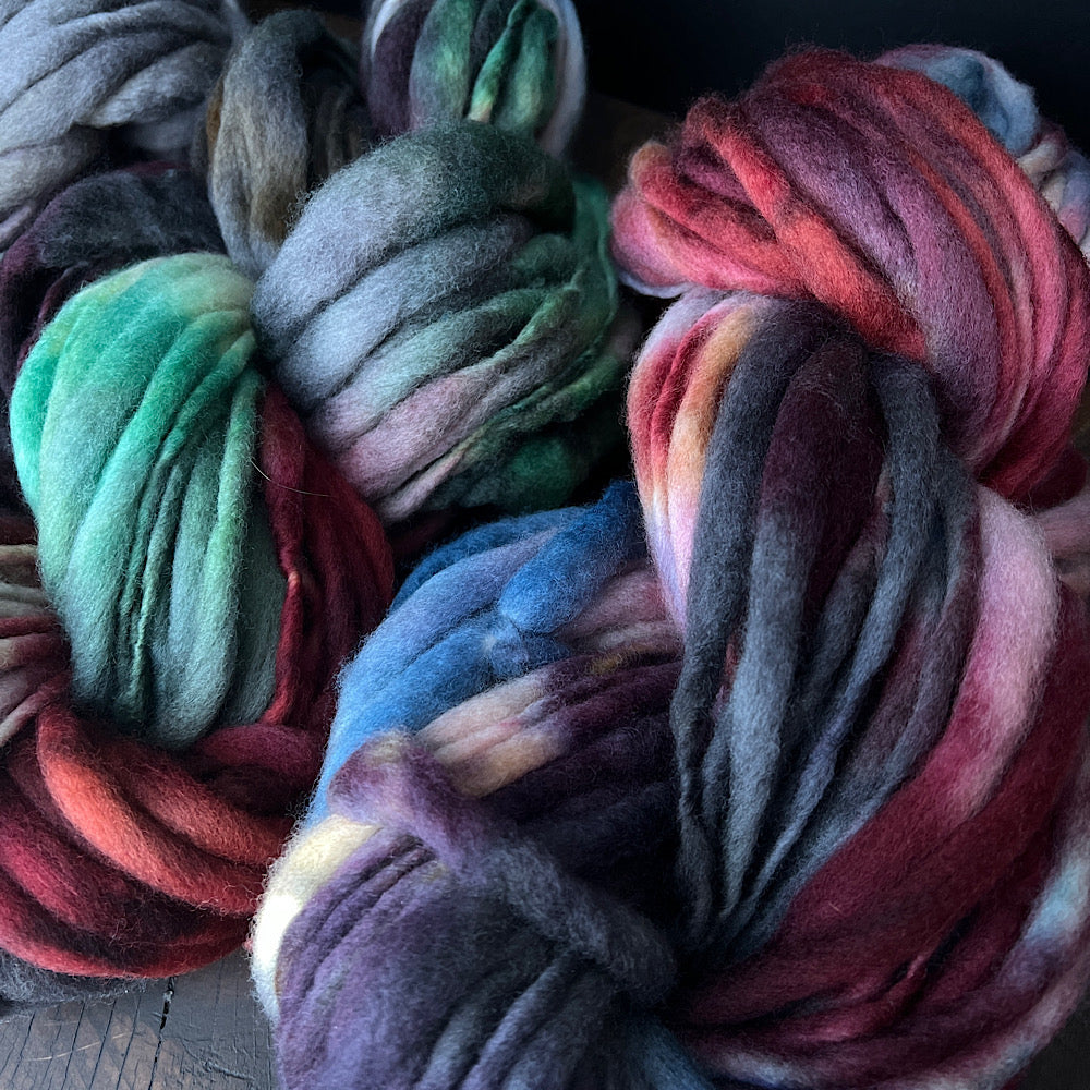 Fluffy yarn set of 3 skeins
