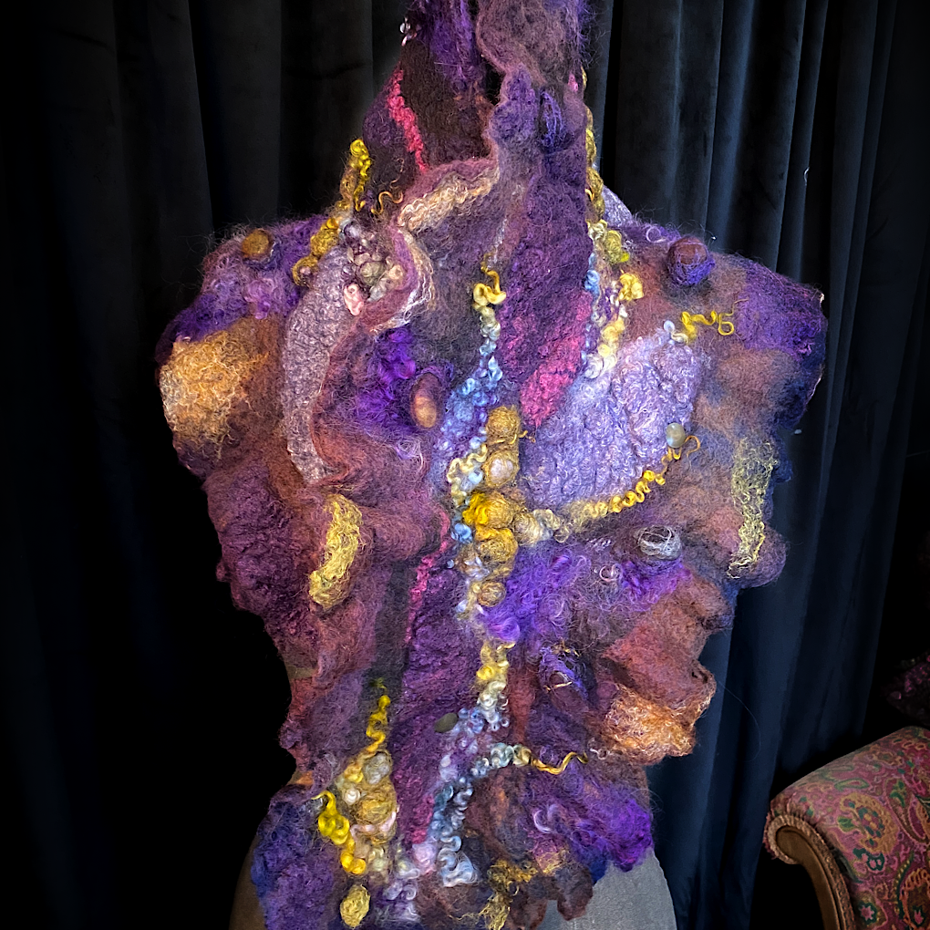 Nebula 2022 - felted scarf