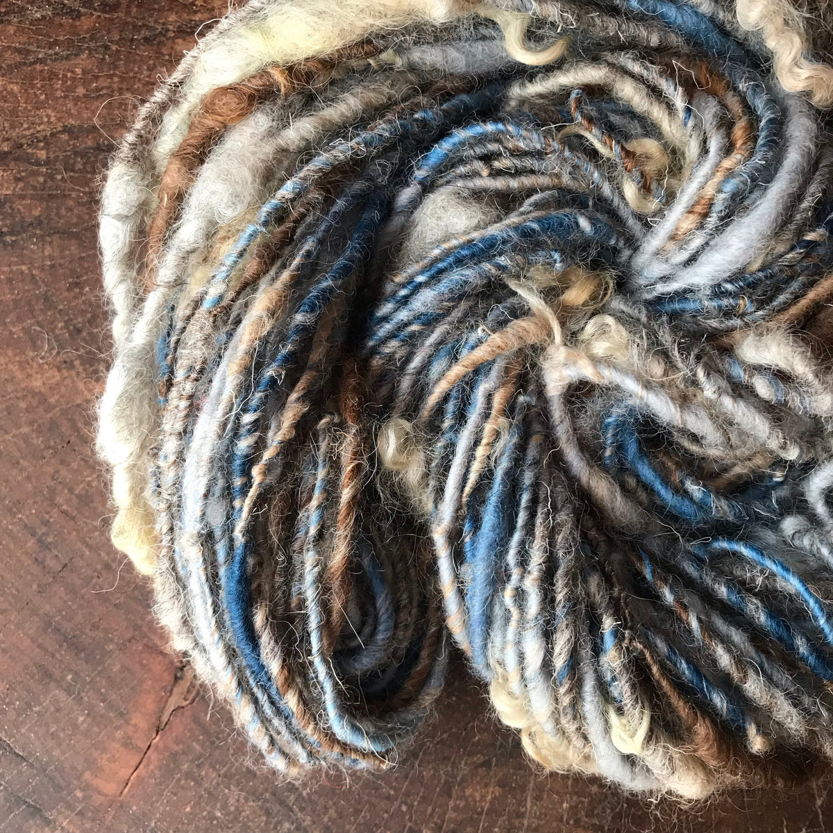 Blue grey art yarn 100g 55y - Mynoush