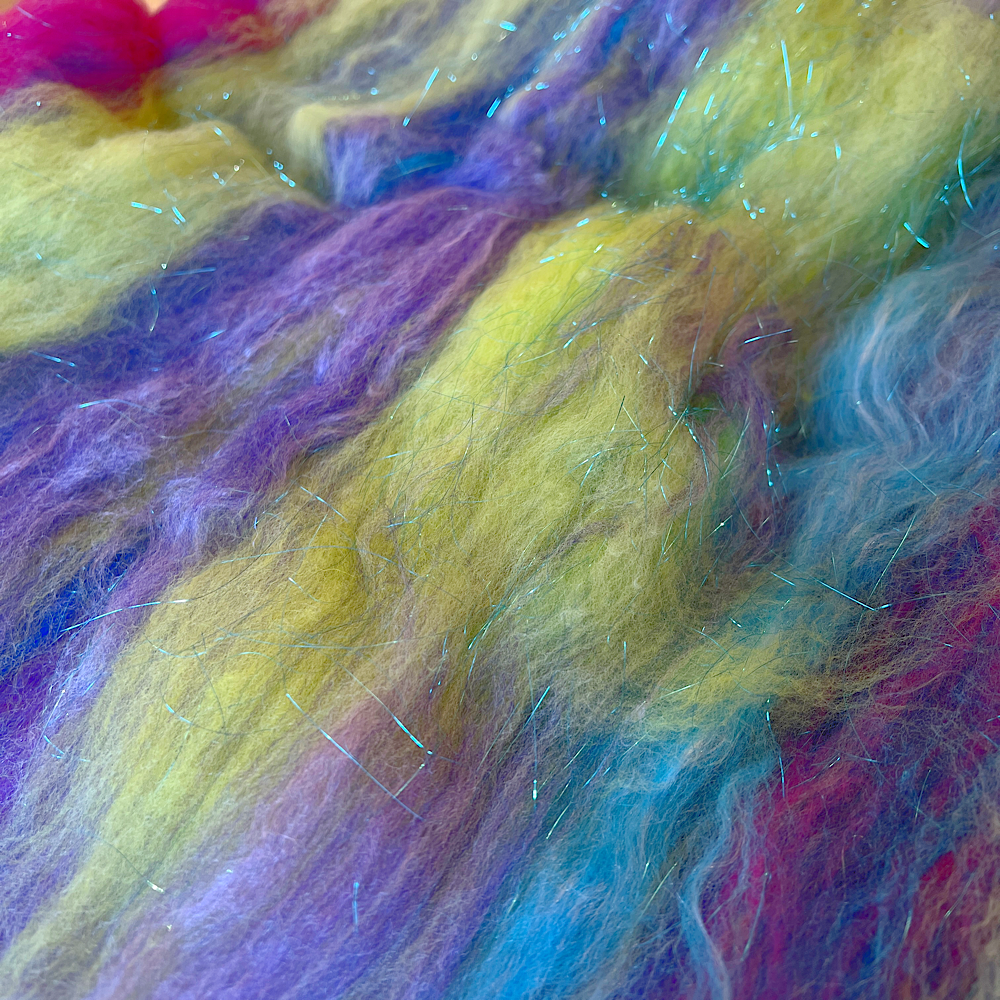 Batt for spinning yarn