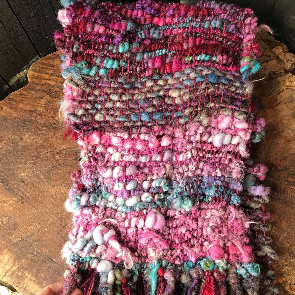 Charcoal scarf 100% Wool - Foulard  100% laine gris charcoal - Mynoush