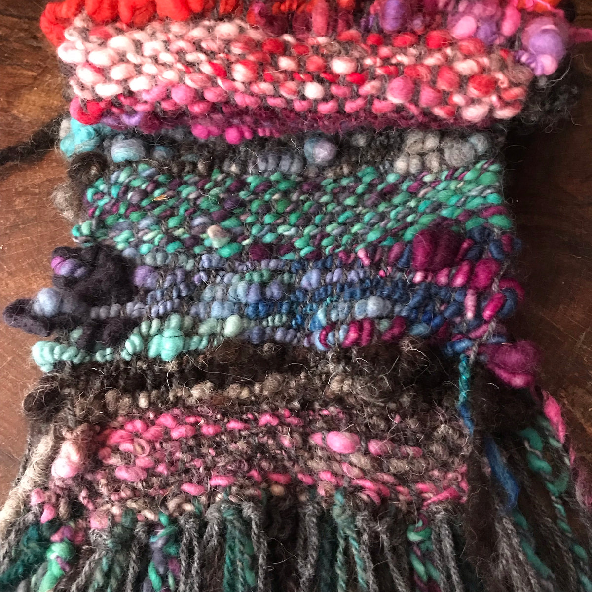 Black scarf 100% Wool - Foulard 100% laine noir - Mynoush