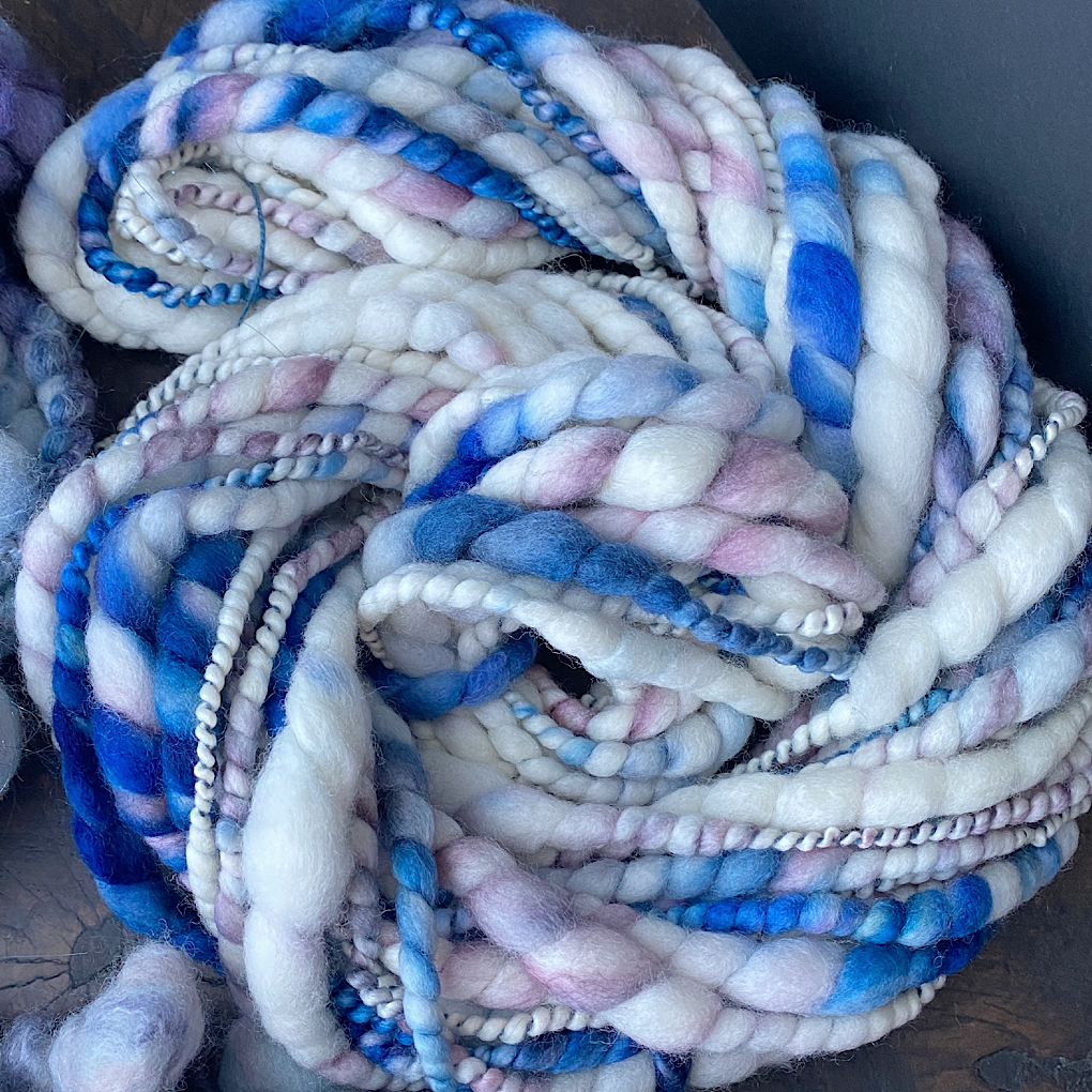 Ice Queen-  Large Set of art yarn- weaving kit