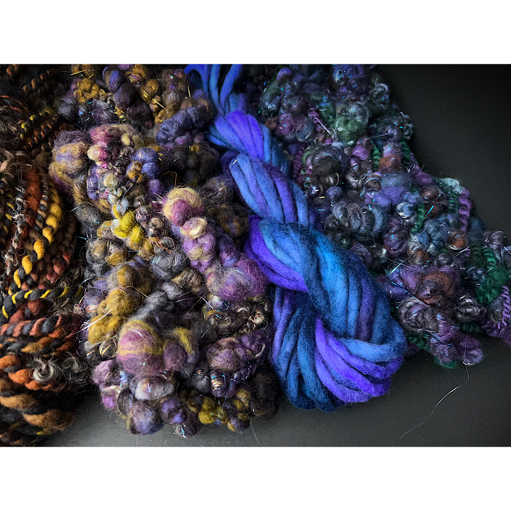 Large Art yarns kit for weaving 14 oz