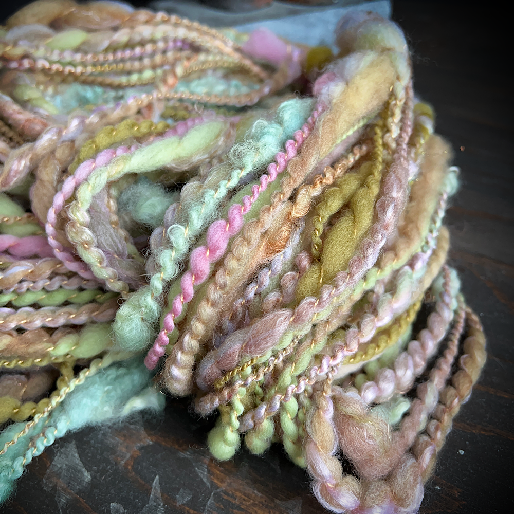 Hand spun knitting art yarn