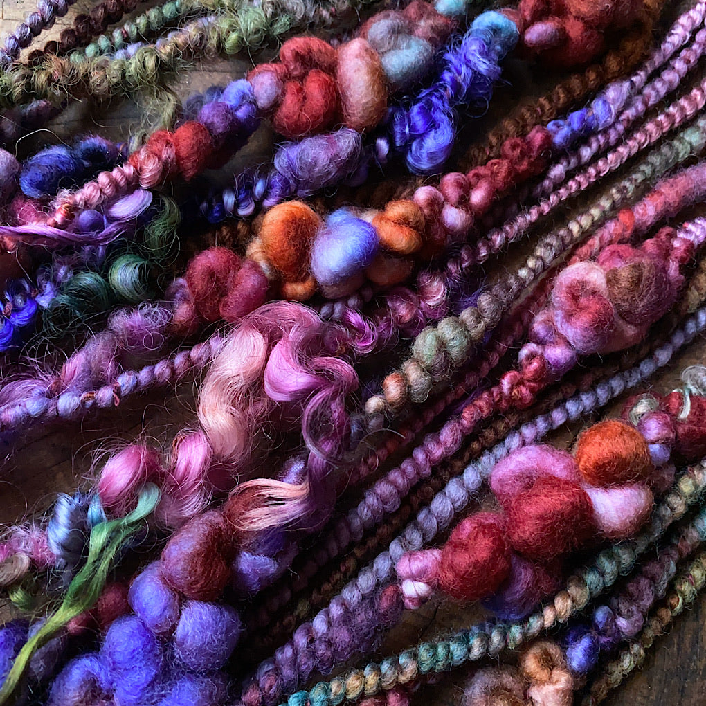 Legend of fall Luxurious one-of-a-kind art yarn