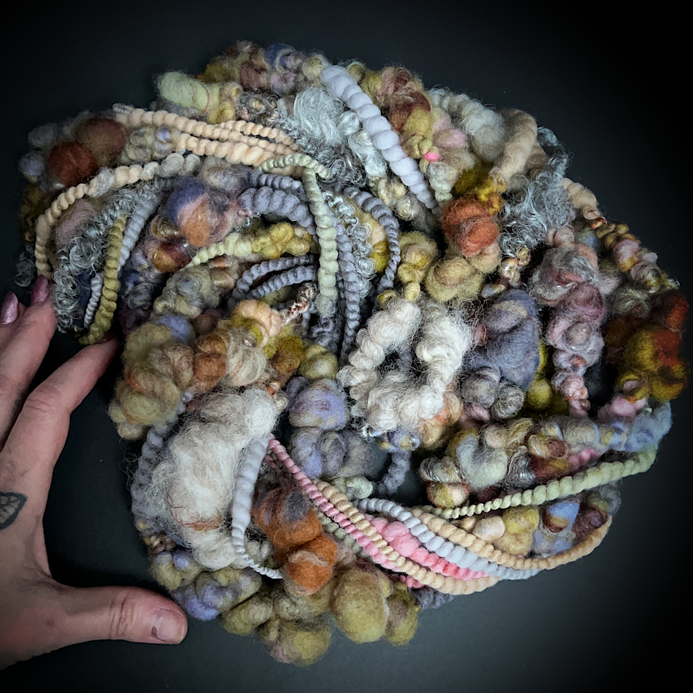 Hand spun art yarn