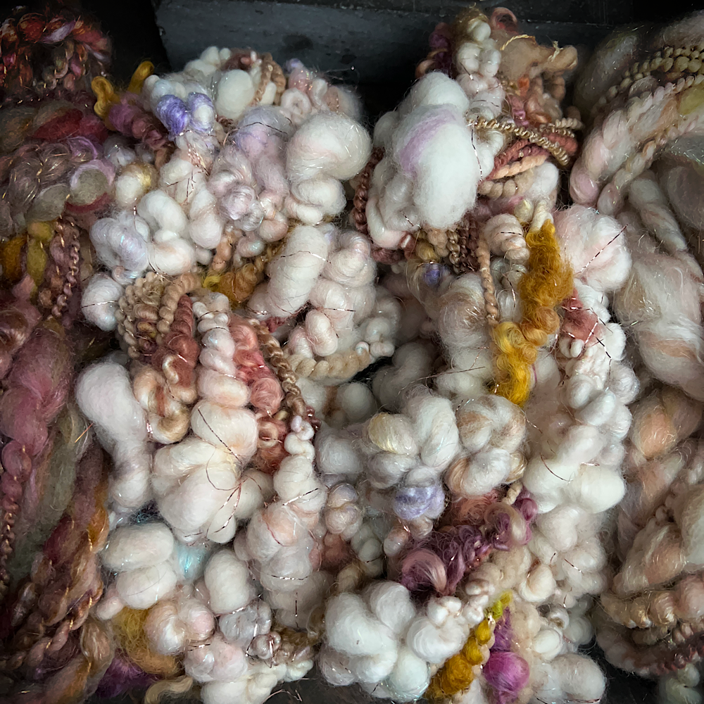 “Golden Rose” Scarf weaving art yarn assortment