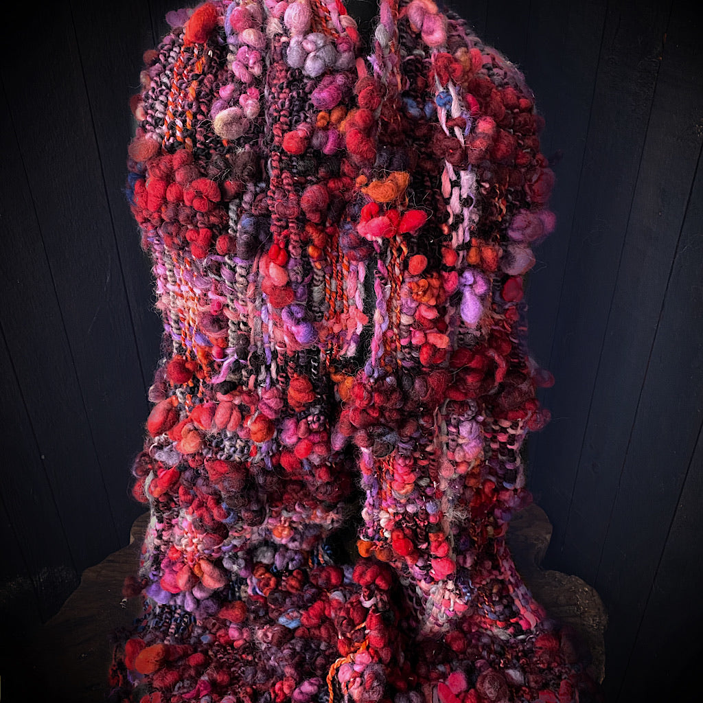 Christmas woven scarf