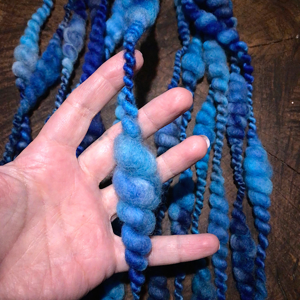 Lady Blue - hand spun yarn