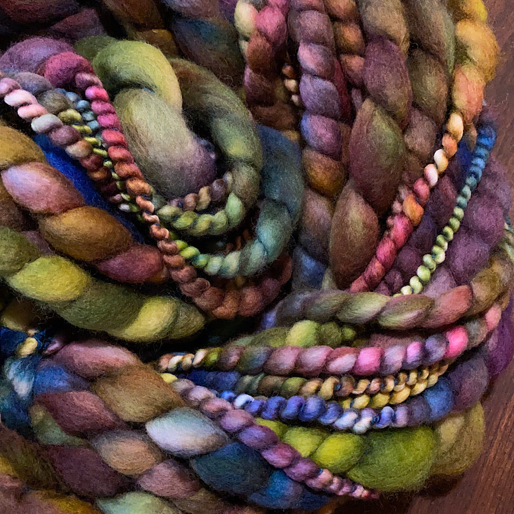 Amour d’automne jumbo spiral merino yarn