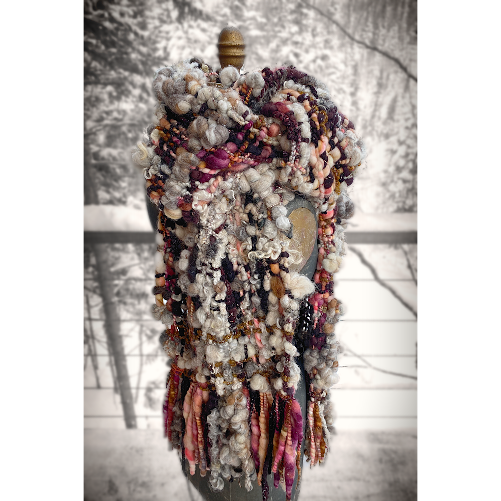 Trees are blushing- Woven scarf