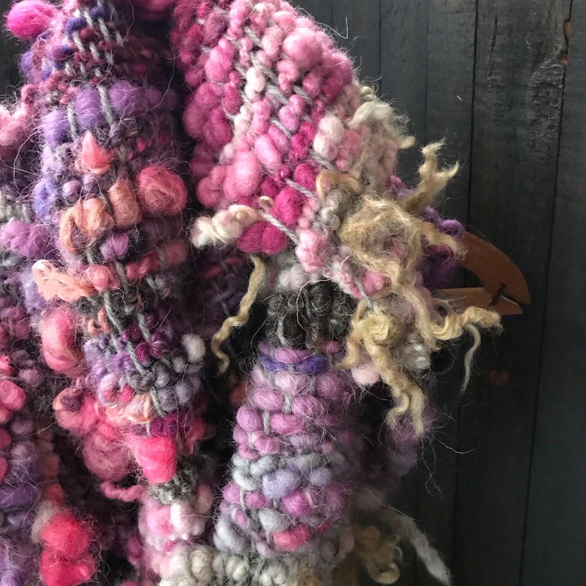 Pink scarf 100% Wool - Foulard 100% laine rose - Mynoush