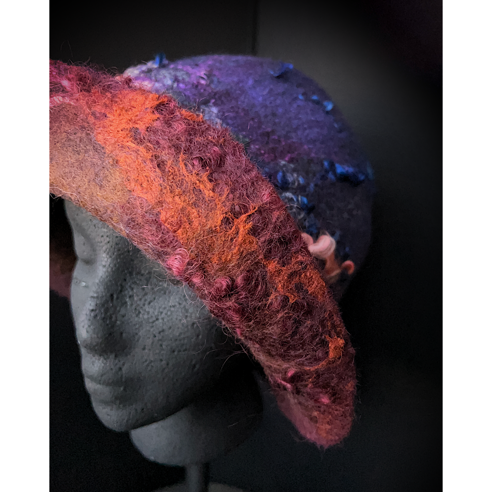 Felted cloche hat- 25”