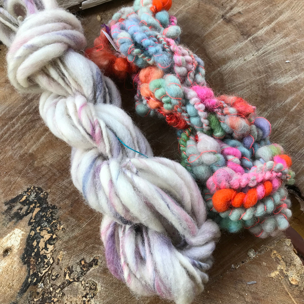 Lavender hand spun yarn duo 90 grams - Mynoush