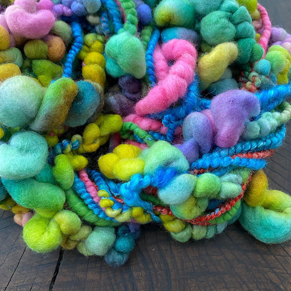 Rainbow Love  Art yarn