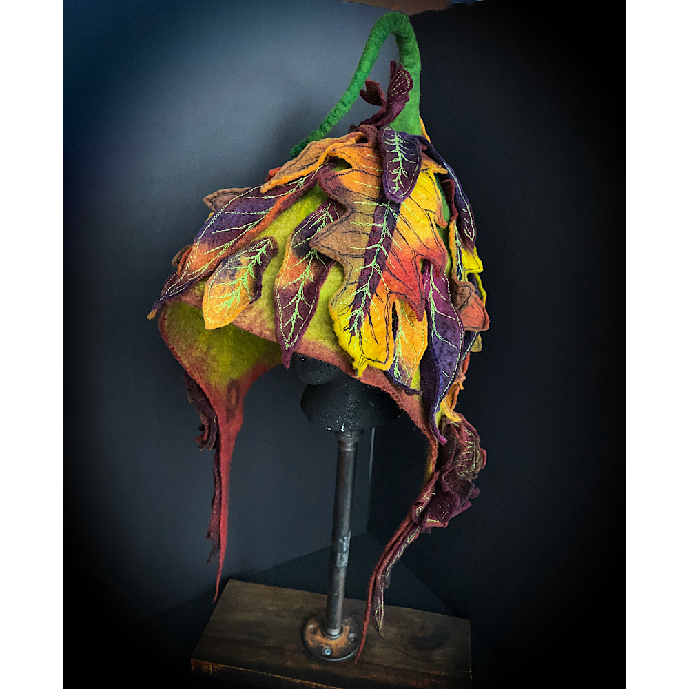 Fall Fairy felted Hood