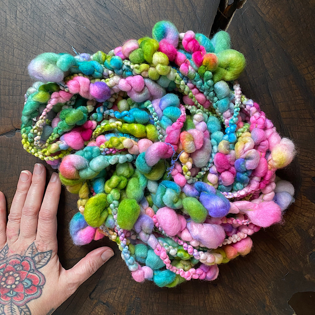 Rainbow Love Jumbo boucle Art yarn