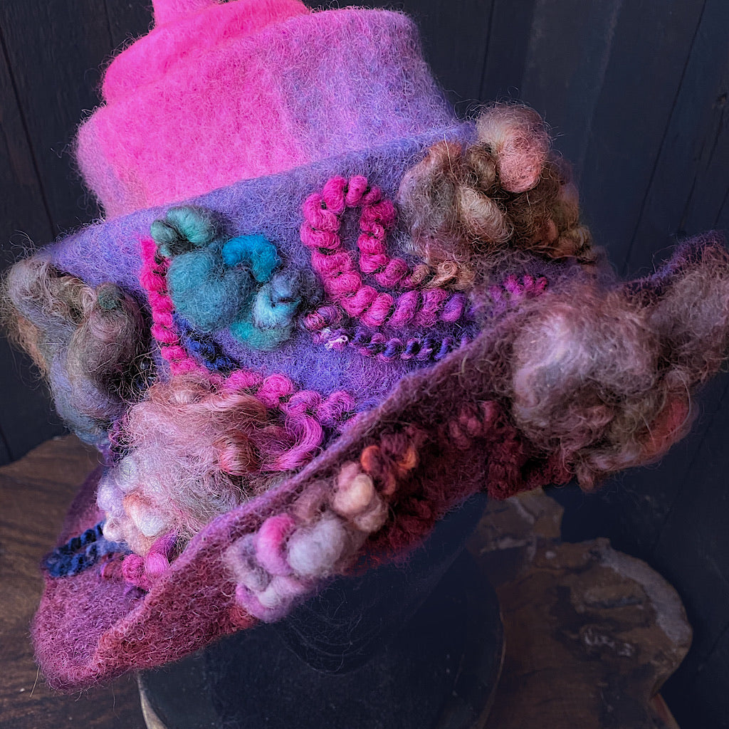 Swirl Felted hat