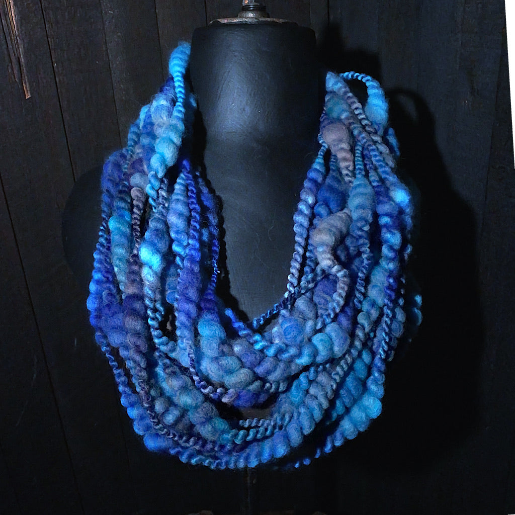 Lady Blue - hand spun yarn