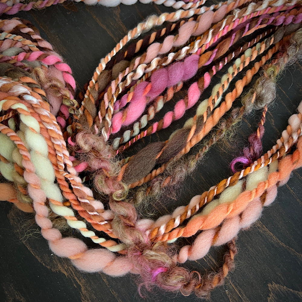 Art yarn for weaving and knitting