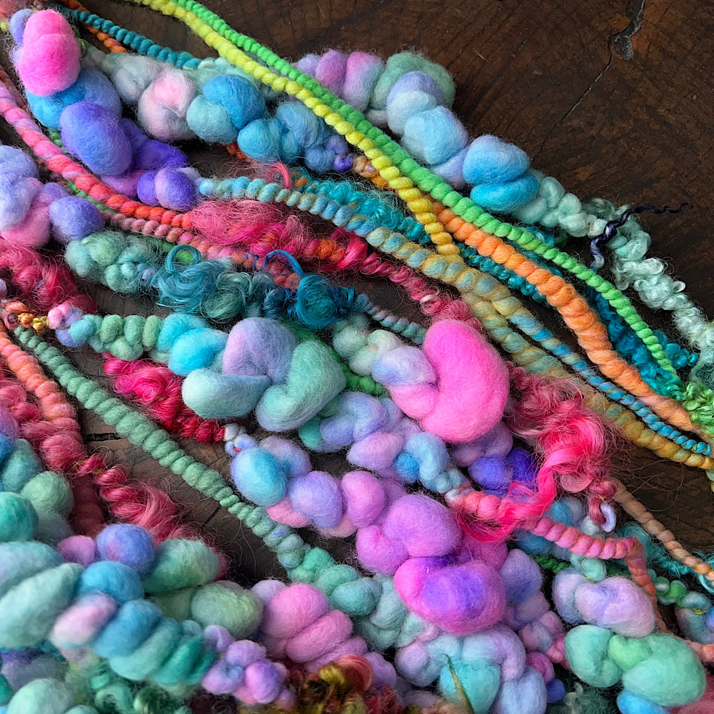 Sweet blues - set of jumbo art yarn