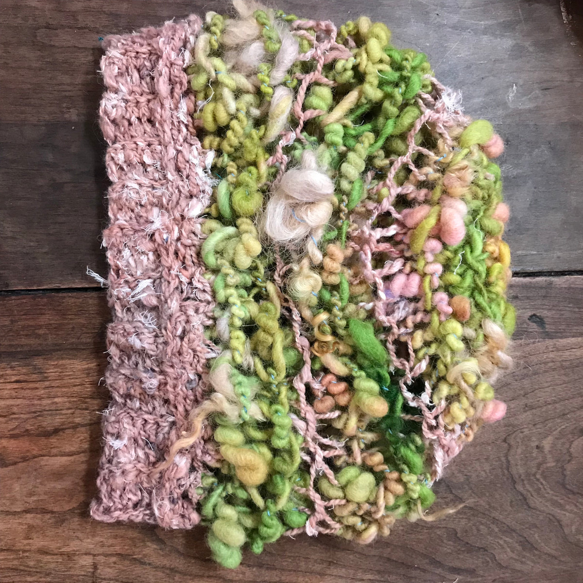 Chunky Green knitted hat | Bonnet vert en laine filée main|20”-25” - Mynoush