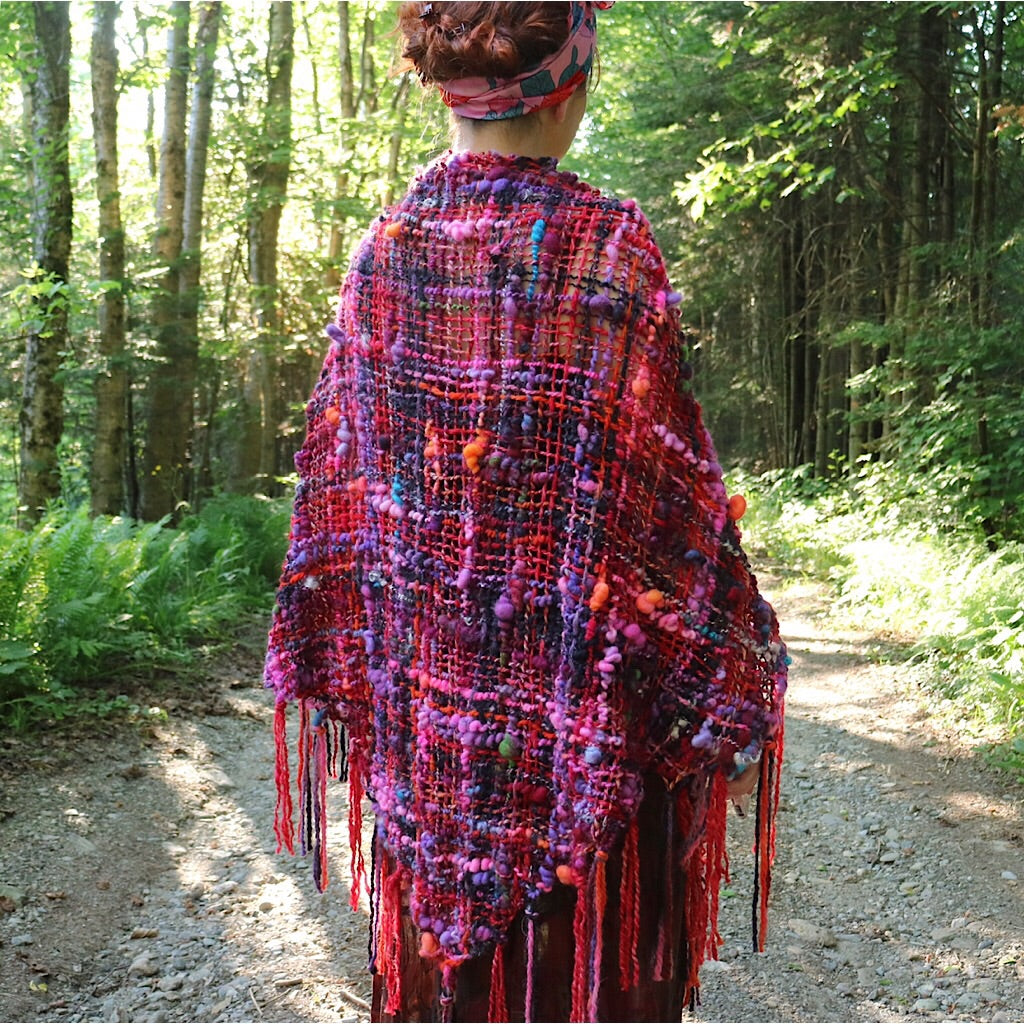 Esmeralda - hand woven shawl