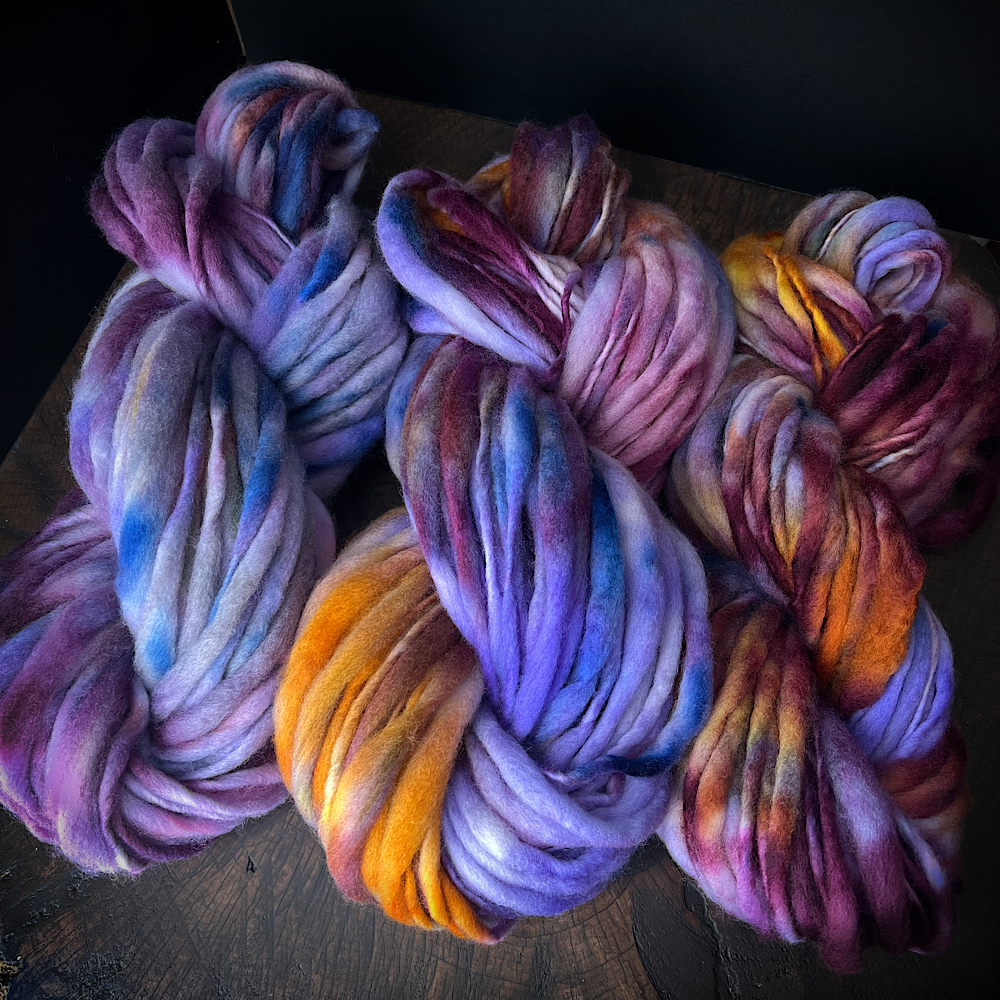 Fluffy yarn set of 3 skeins