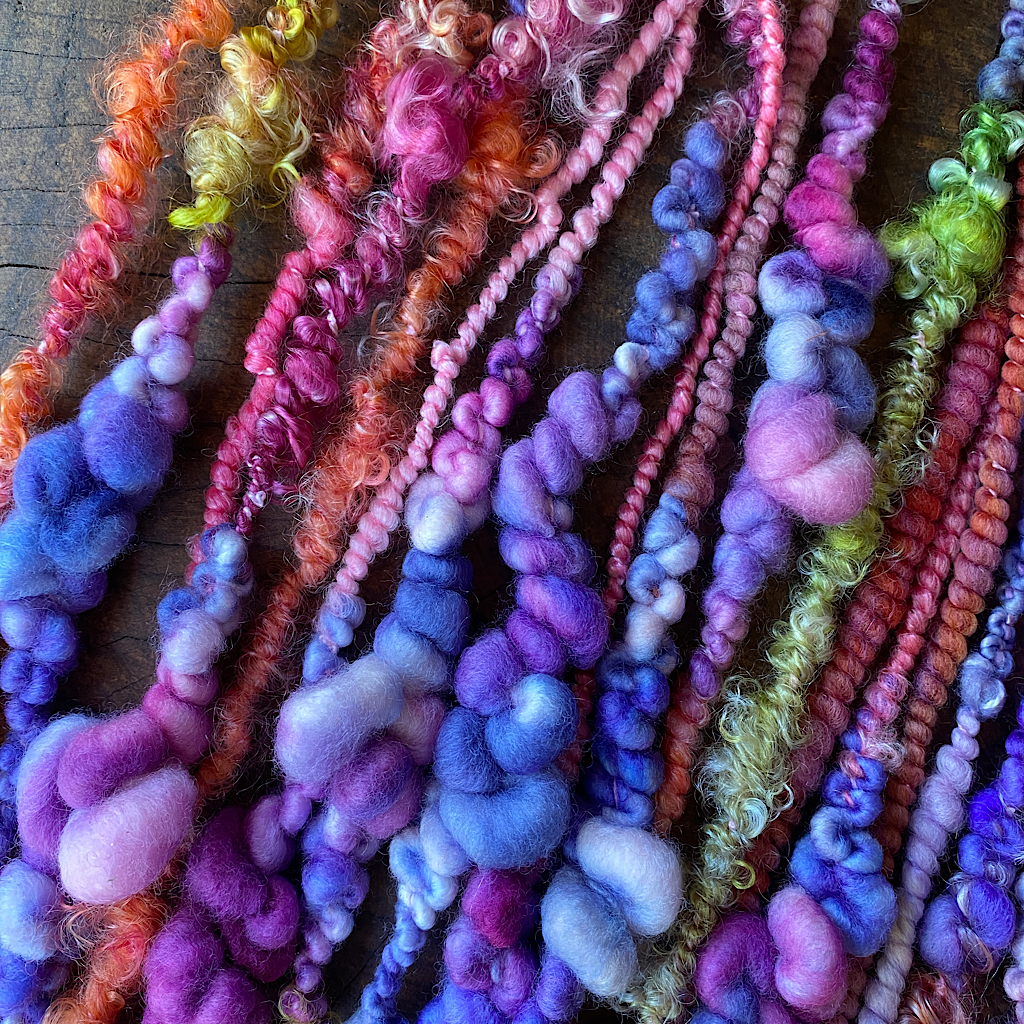 Blue sunset art yarn