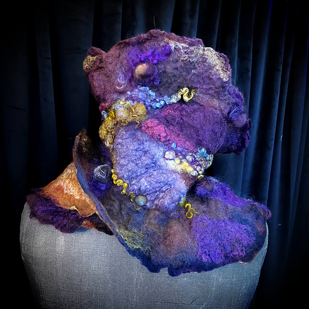 Nebula 2022 - felted scarf