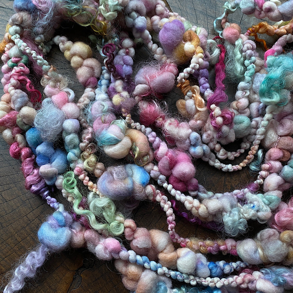 Vintage pastel Jumbo boucle Art yarn