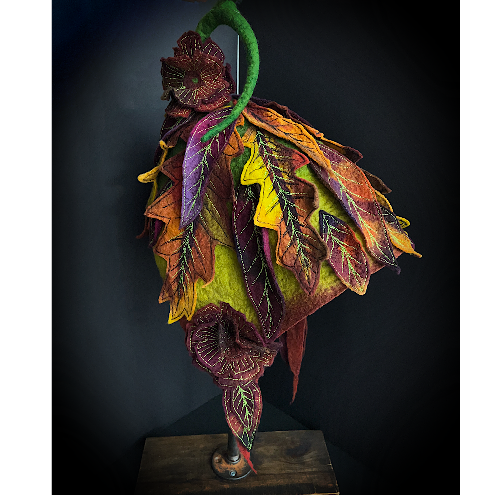 Fall Fairy felted Hood