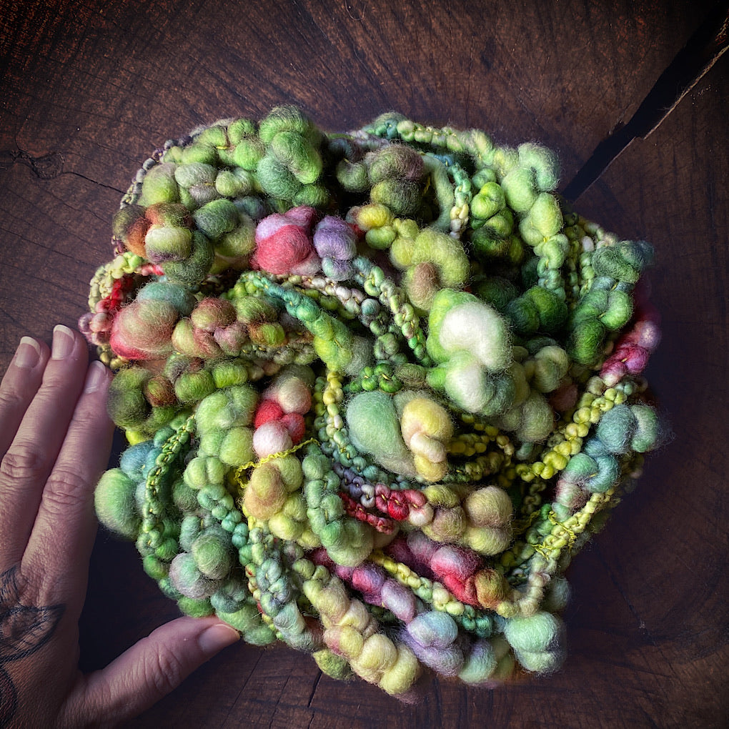 Sauterelle Jumbo boucle  Art yarn