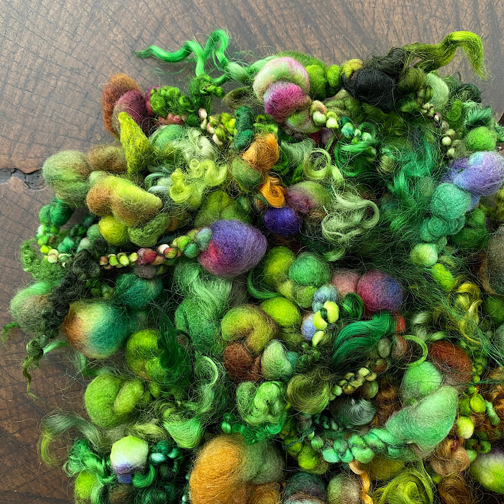 Woodland Jumbo boucle Art yarn with locks