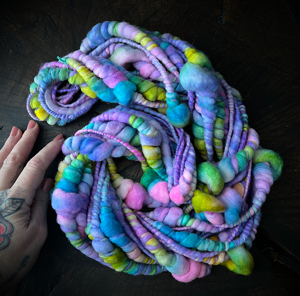 Unicorn - jumbo spiral art yarn