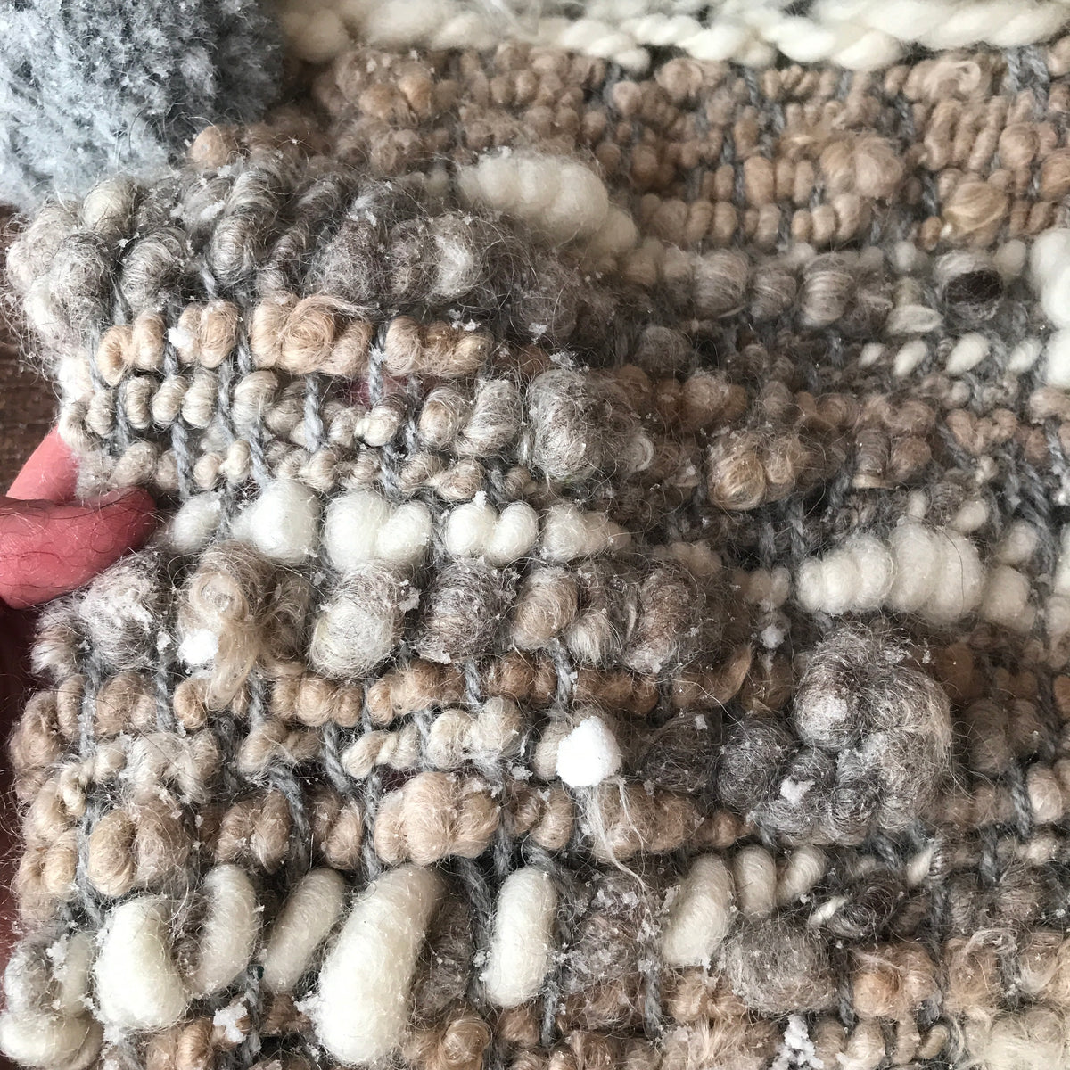 Giant Grey scarf 100% Wool - Foulard Géant 100% laine gris - Mynoush