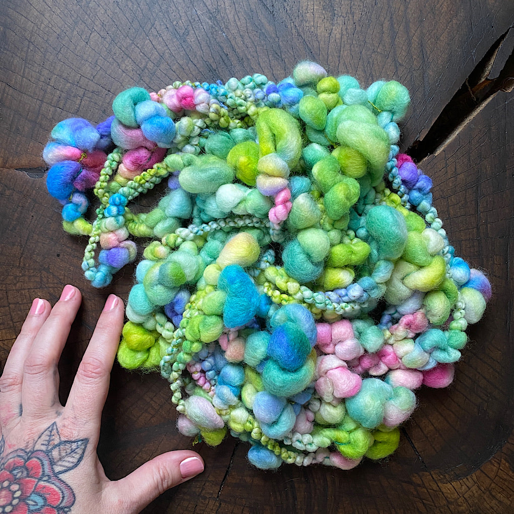 Jardin fleuri Jumbo boucle Art yarn