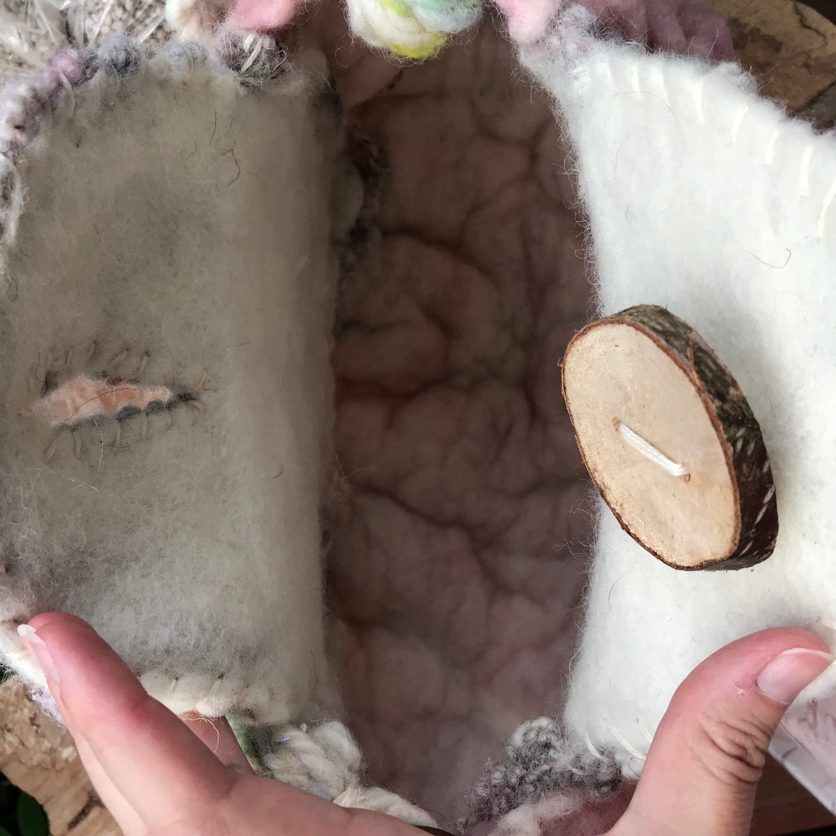 Felted handbag prototype - Mynoush