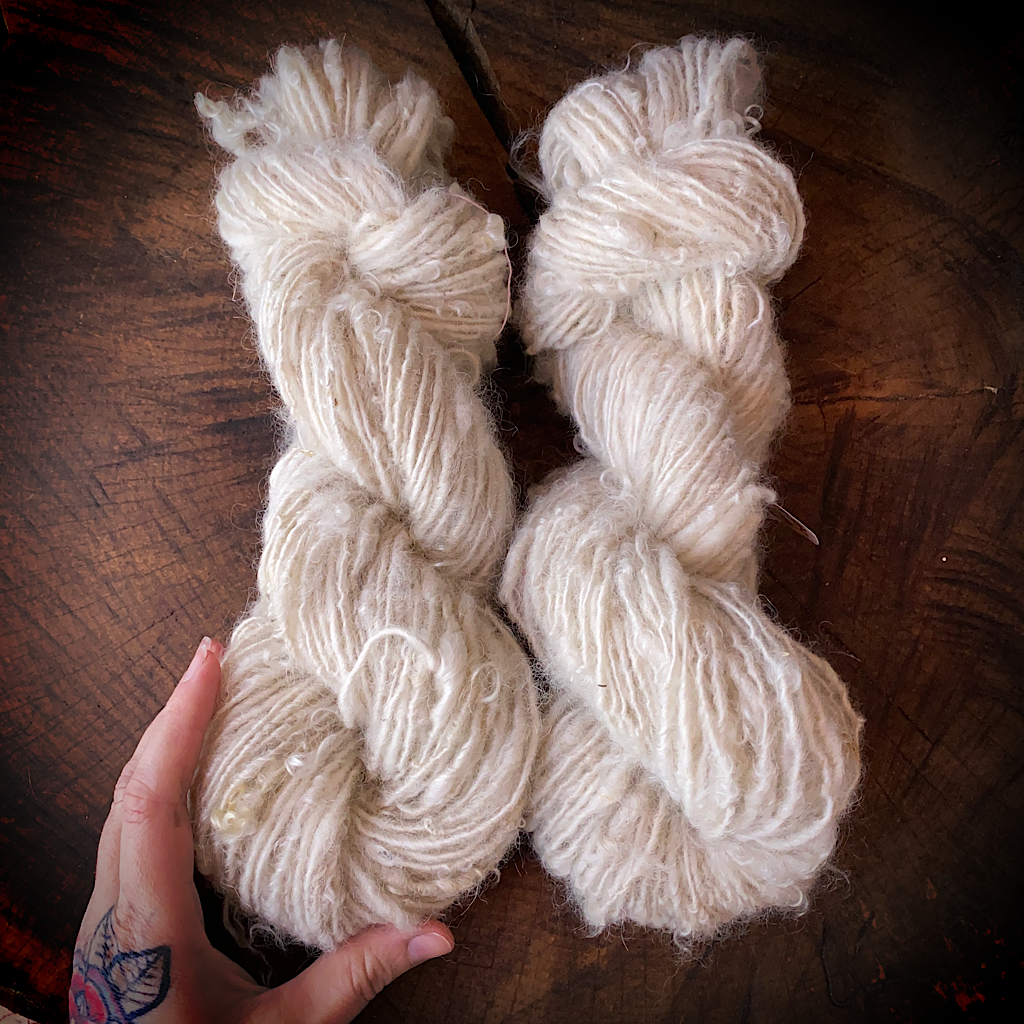 Clearance mohair hand spun