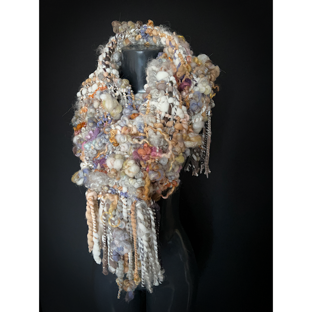 Golden rose Woven scarf 2022