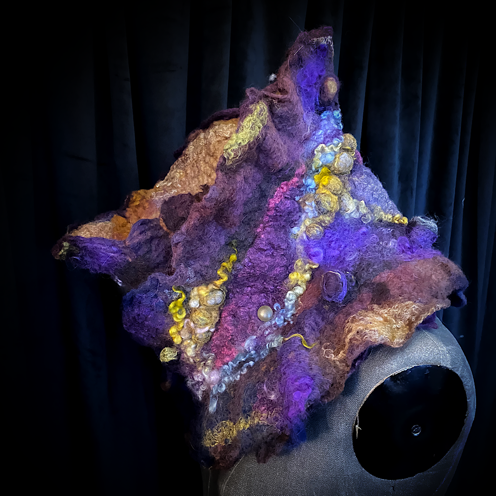 Nebula 2022 - felted scarf